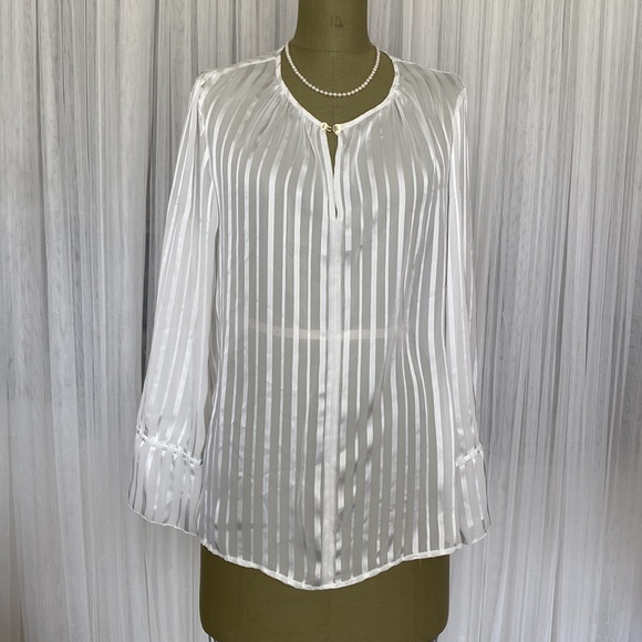 DKNY sheer blouse - Picture 8 of 11